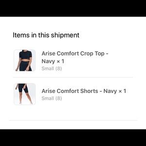 Echt top & shorts set navy